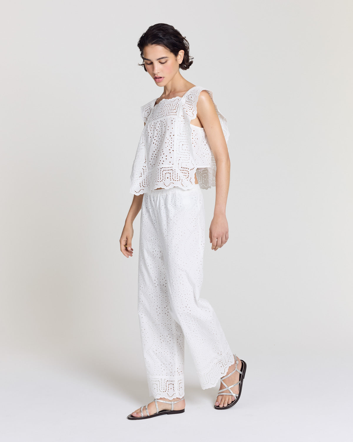 Hollis Natural White Trousers