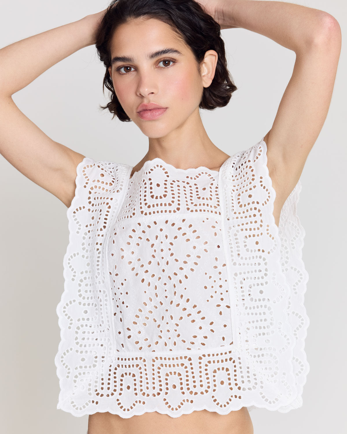 Top Willa blanc naturel