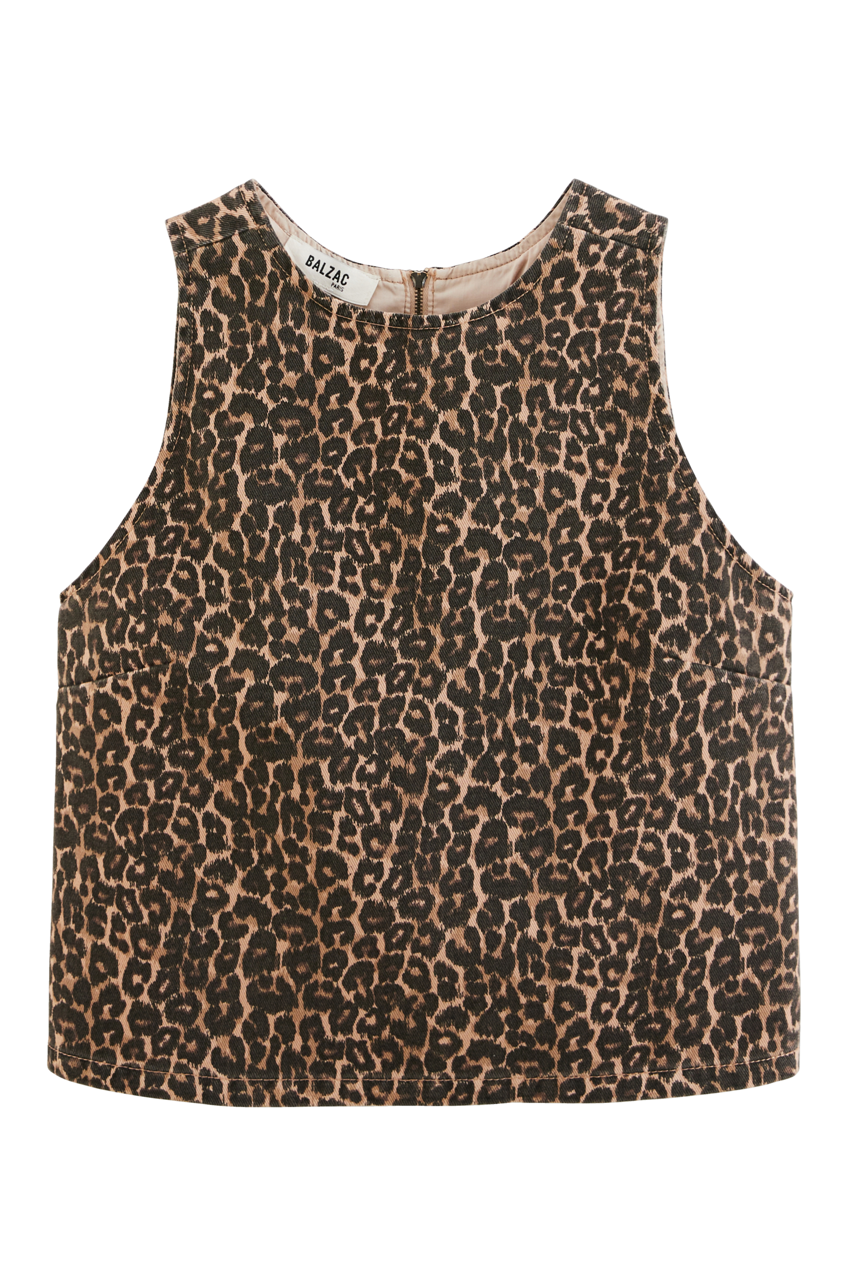 Top Izaline leopard coffee