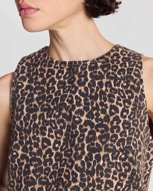 Top Izaline leopard coffee