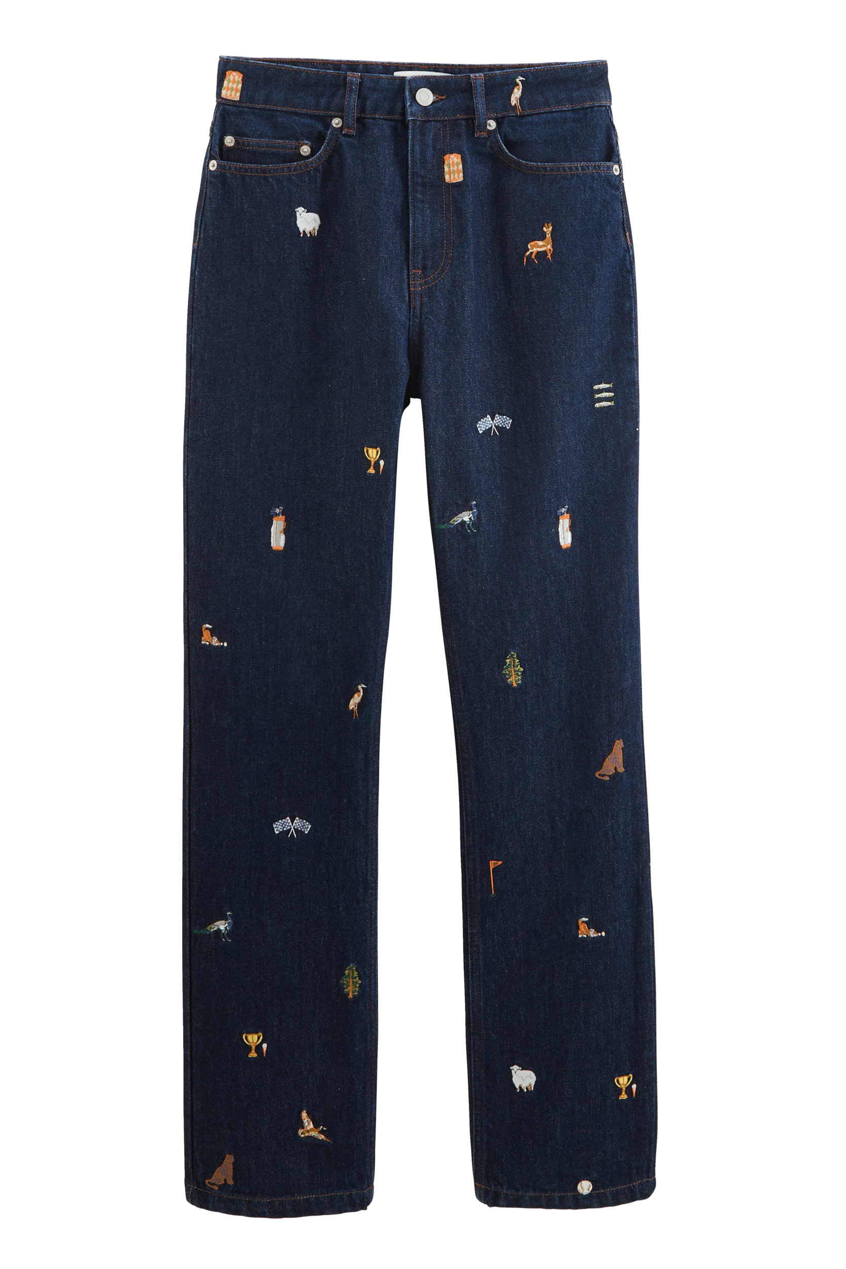 Jeans Elsie blue brut and embroidery ivy