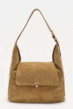 Sac Gala croûte de cuir kaki