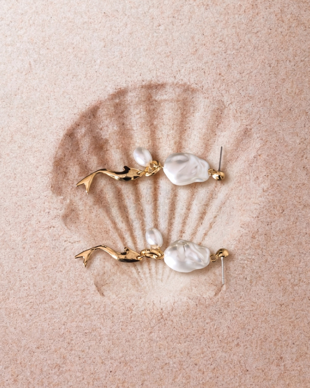Boucles d'oreilles Olivia poisson doré