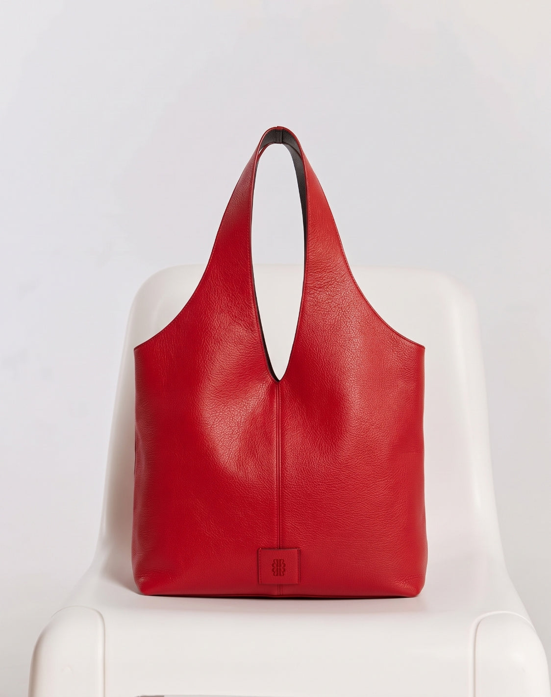 Sac Sun maxi grainé rouge