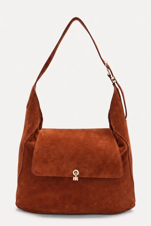 Sac Gala croûte de cuir brique