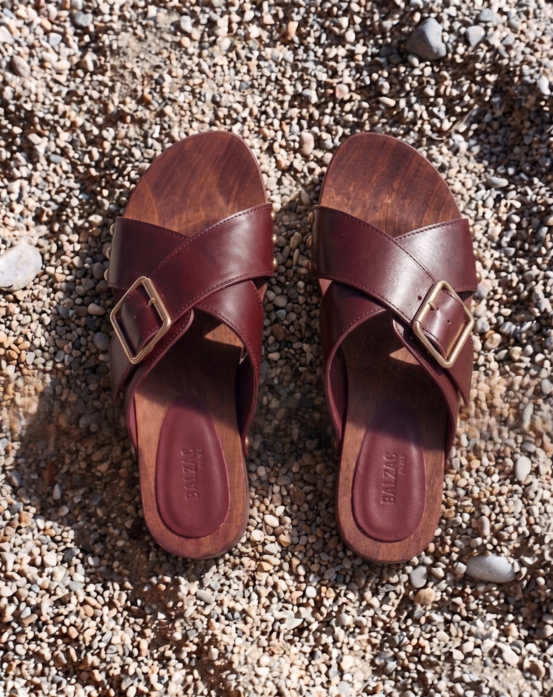 Sabots Janis burgundy