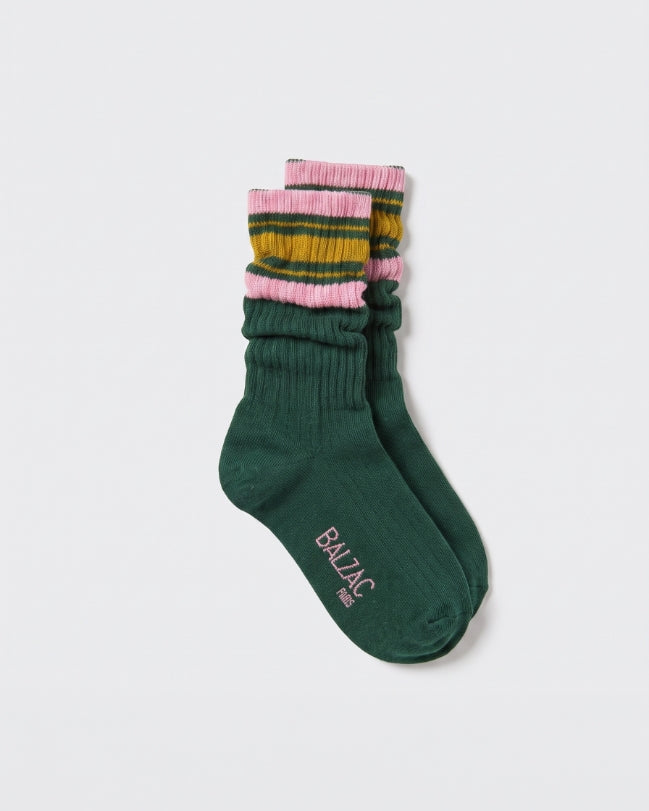 Socks Haka green and pink