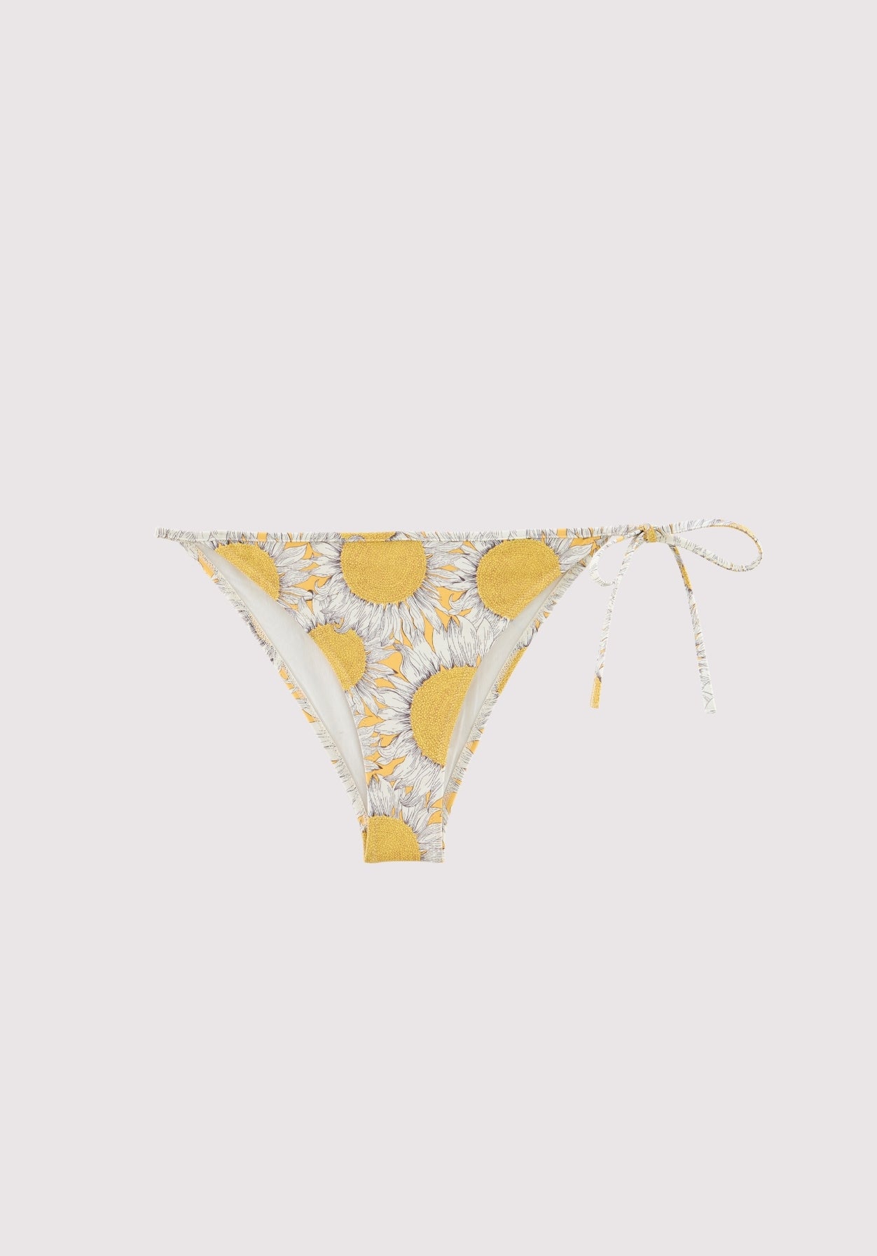 Ilona swimsuit bottom in yellow Liberty sunflowers print