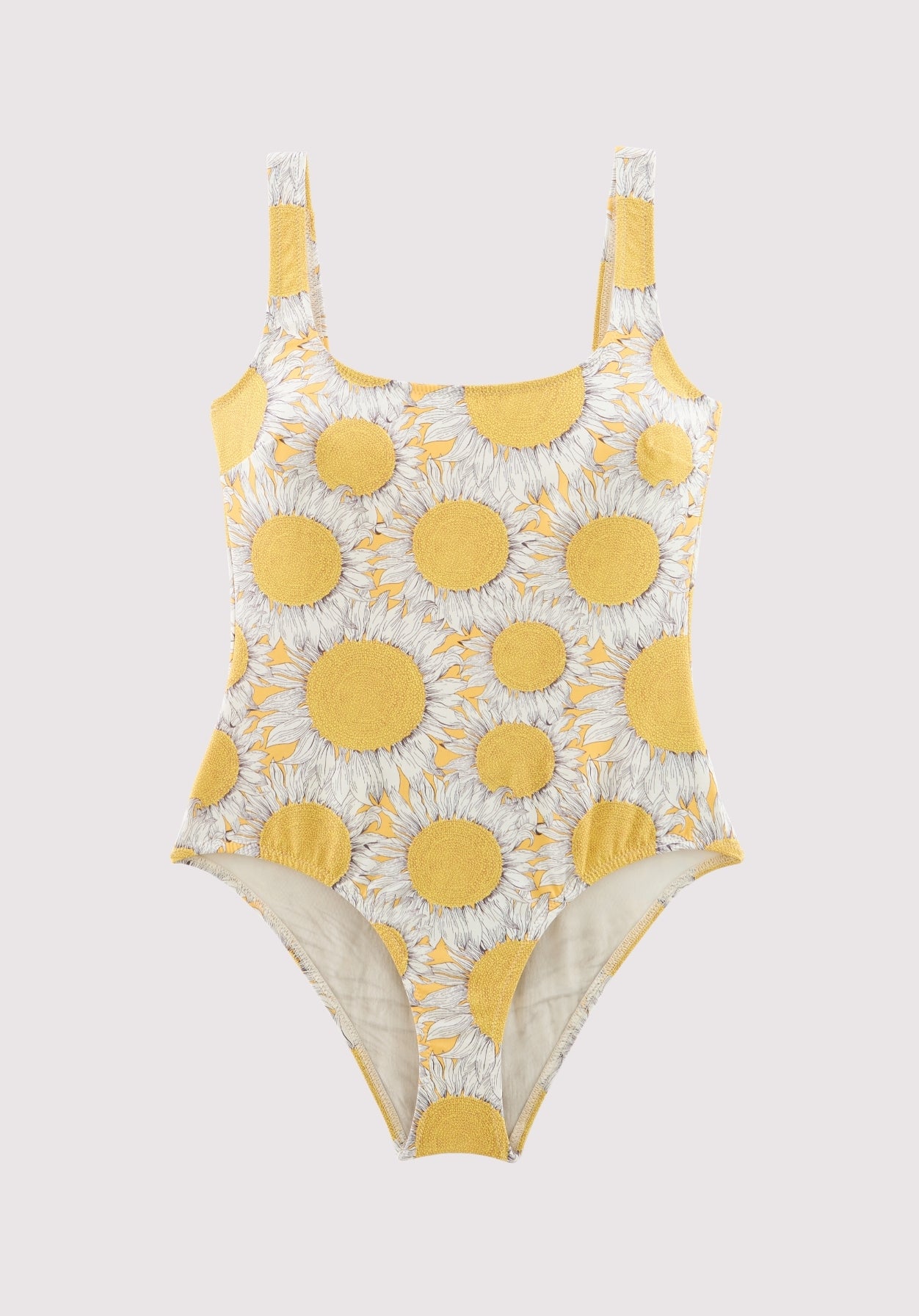 Maillot de bain Emy imprimé Liberty tournesols jaune