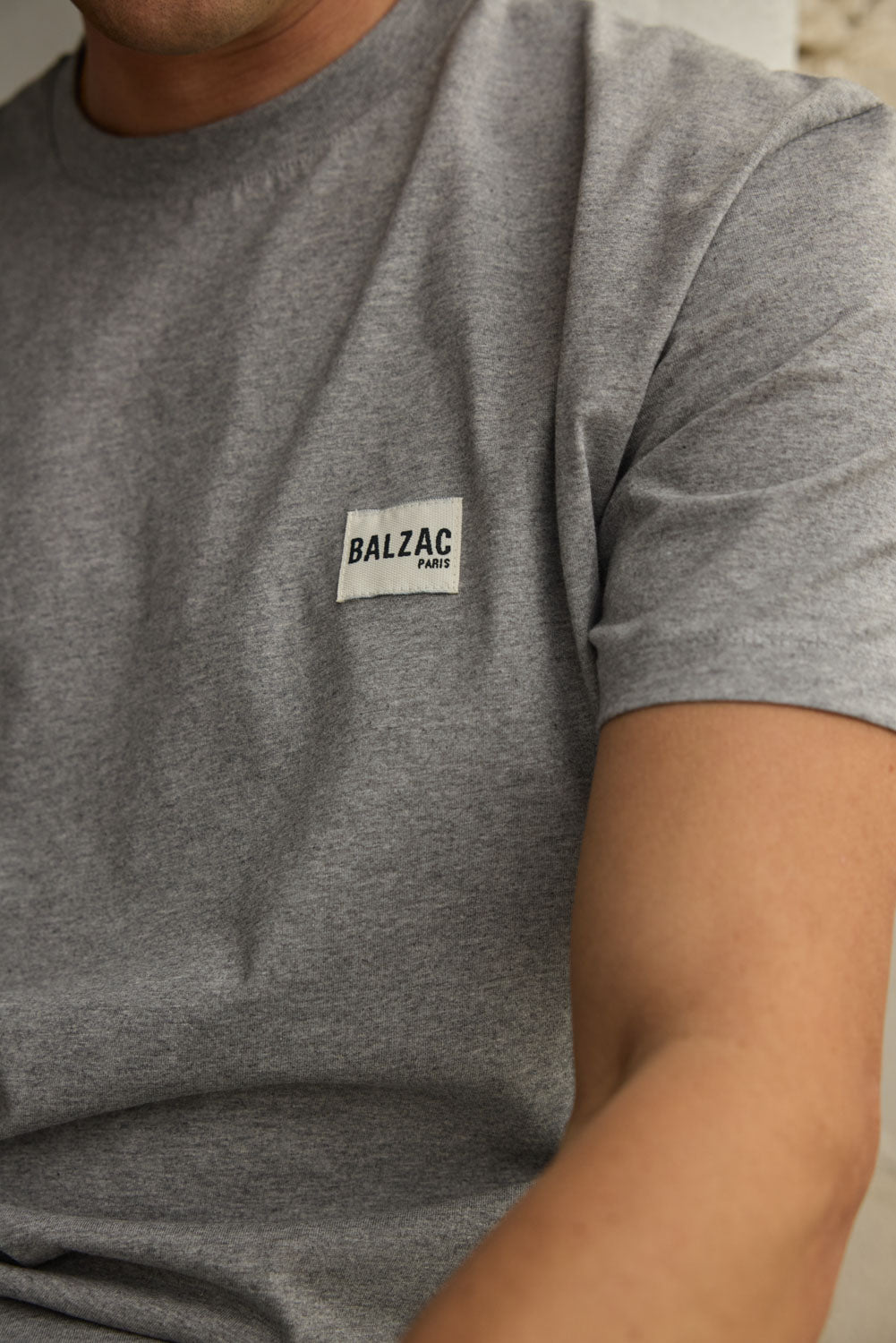 T-Shirt Vous Êtes Ici Gris Chiné Foncé Baltrakon main image 0