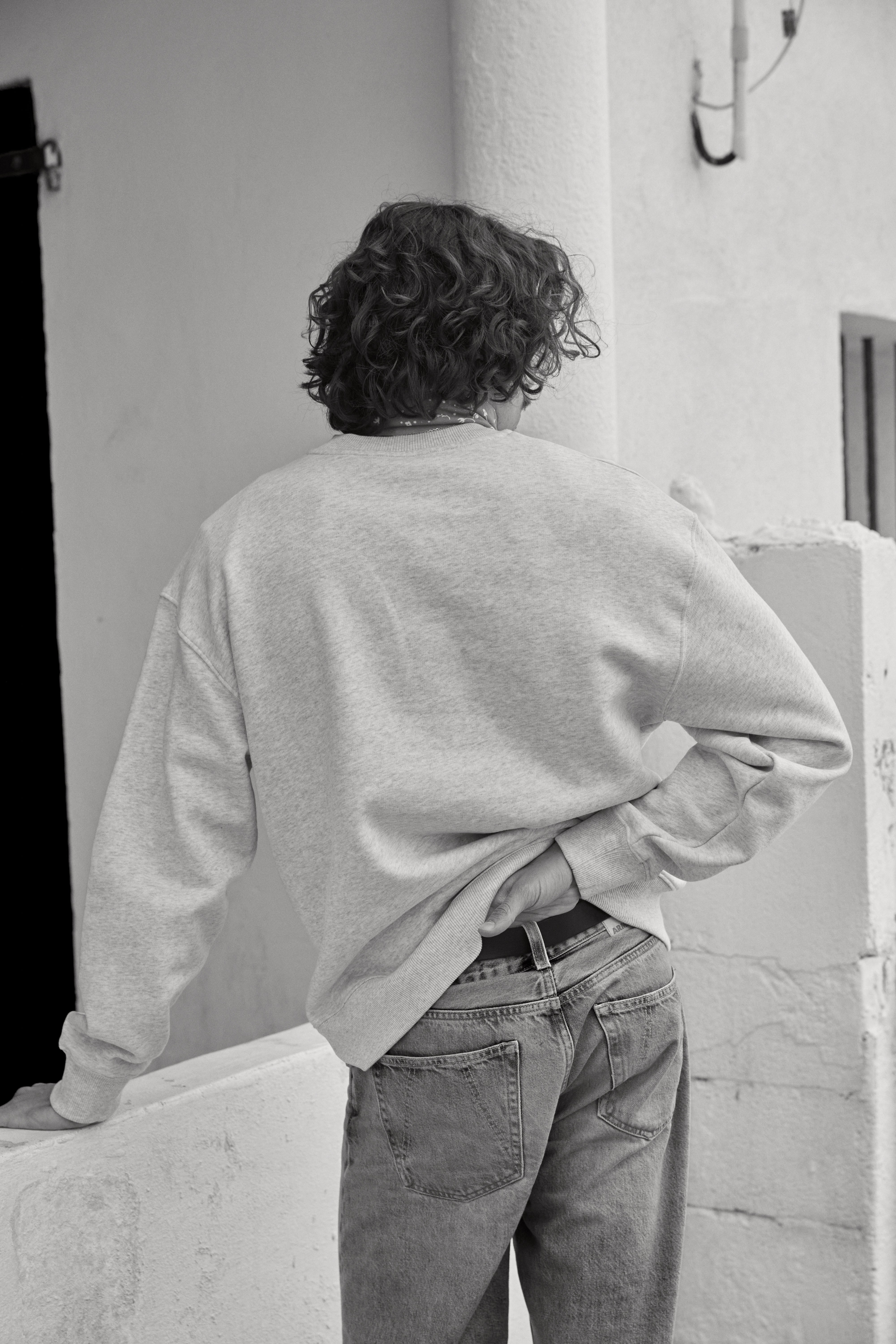 Sweatshirt Hauteville heather gray light