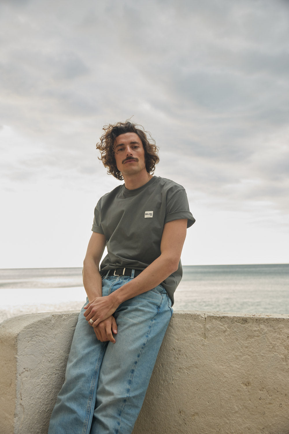 T-shirt Martel green of gray