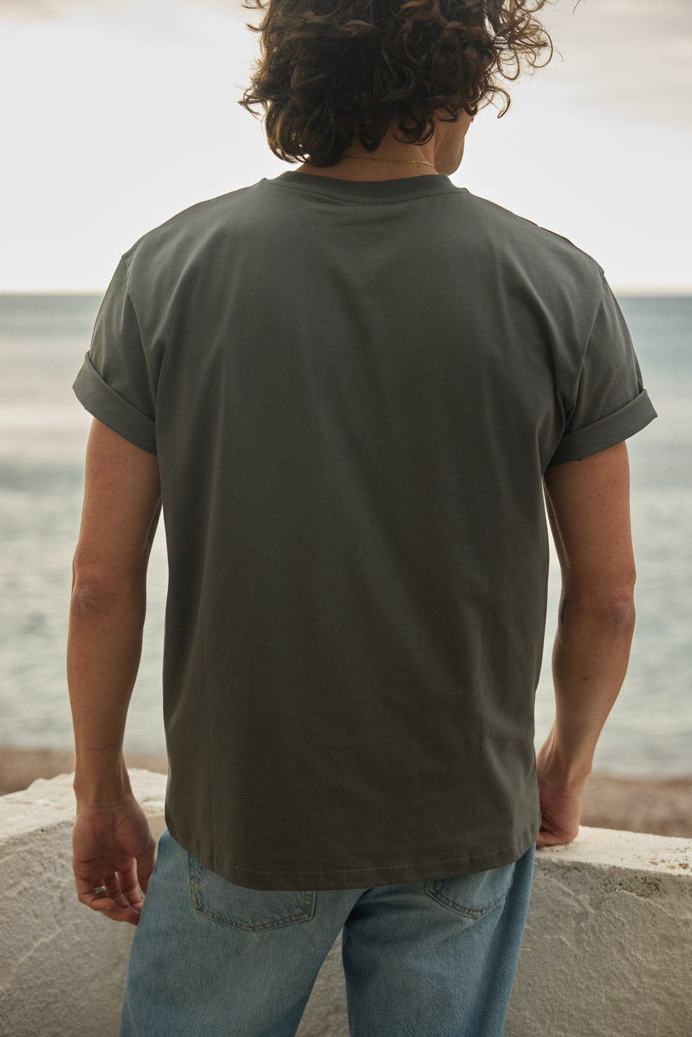 T-shirt Martel green of gray
