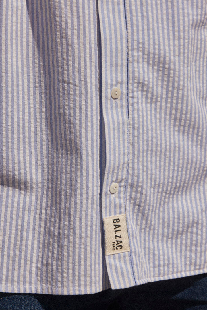Shirt Paradis stripes bleues and blanches