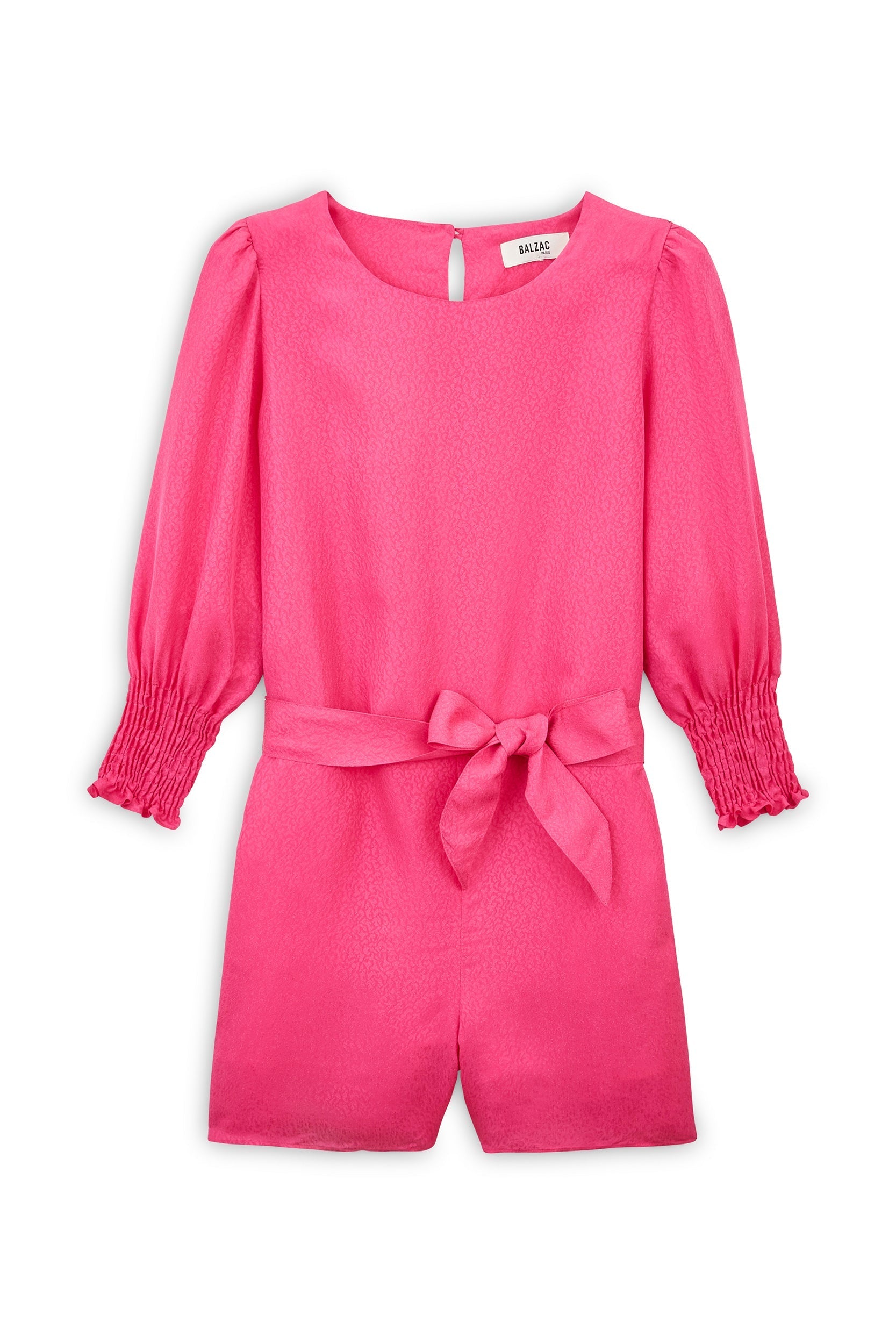 pink jacquard sweetheart jumpsuit