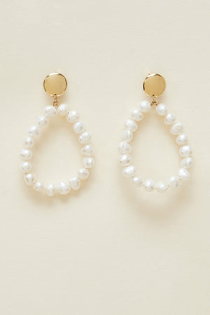 Boucles d'oreilles Bulle écru