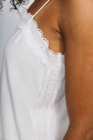 Caraco Parfum en coton biologique blanc naturel