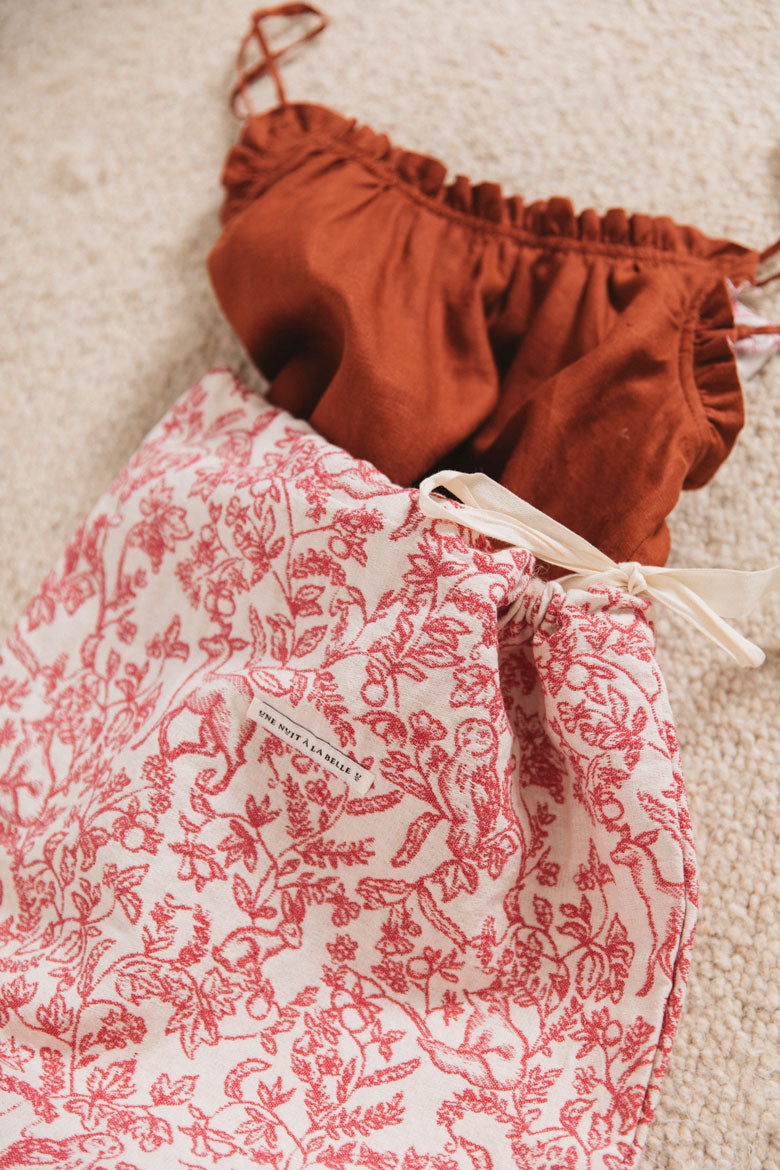 Pochon Homewear printed canvas of Jouy
