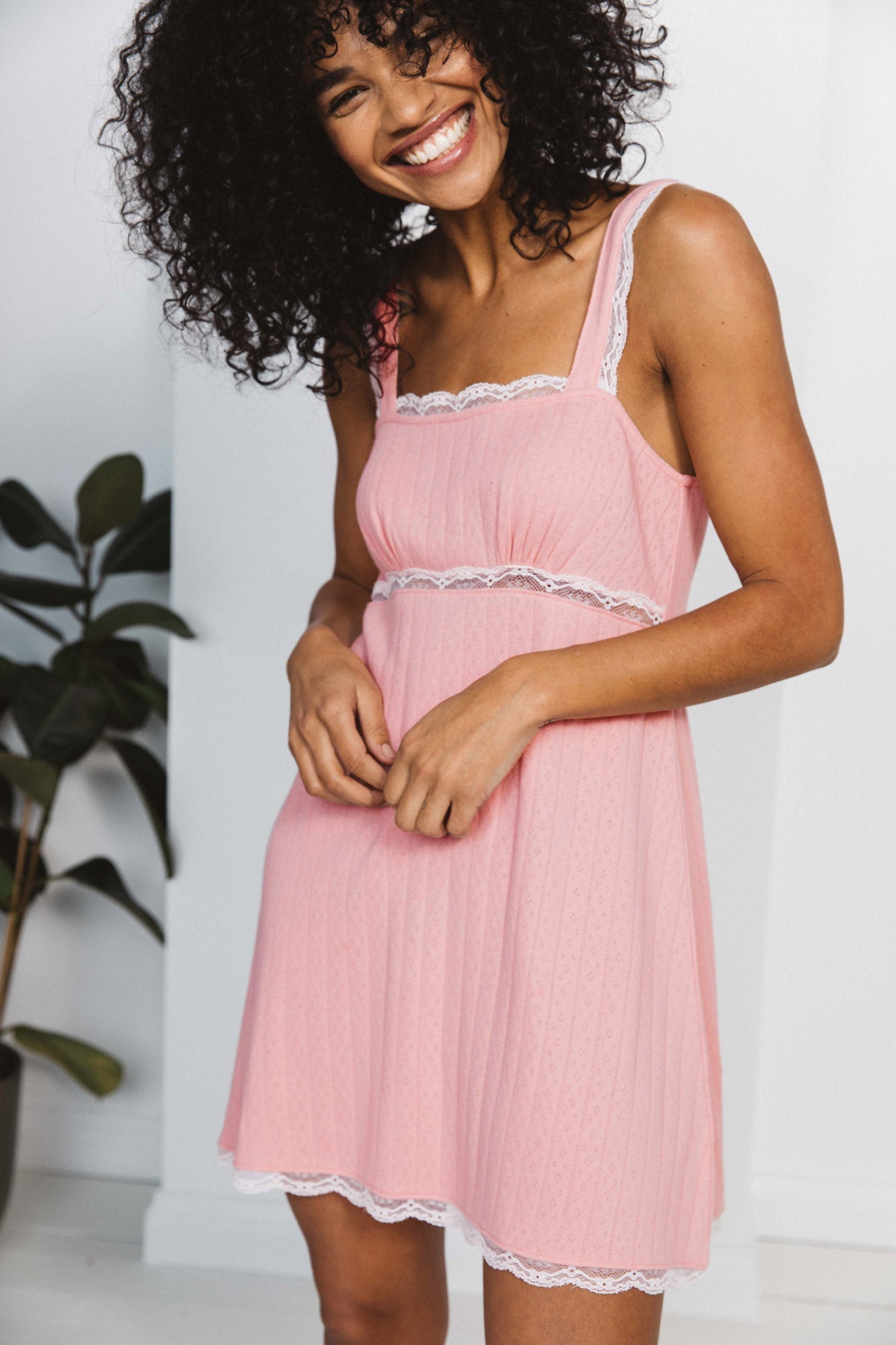 Féérie dress in pink organic cotton