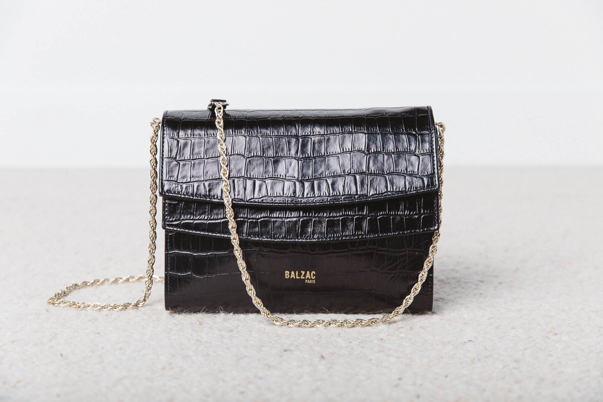 Bag Noah black embossed