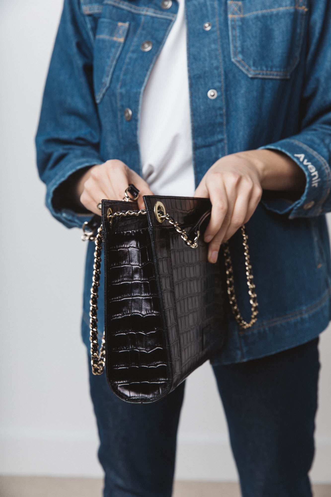 Bag Rodin black embossed