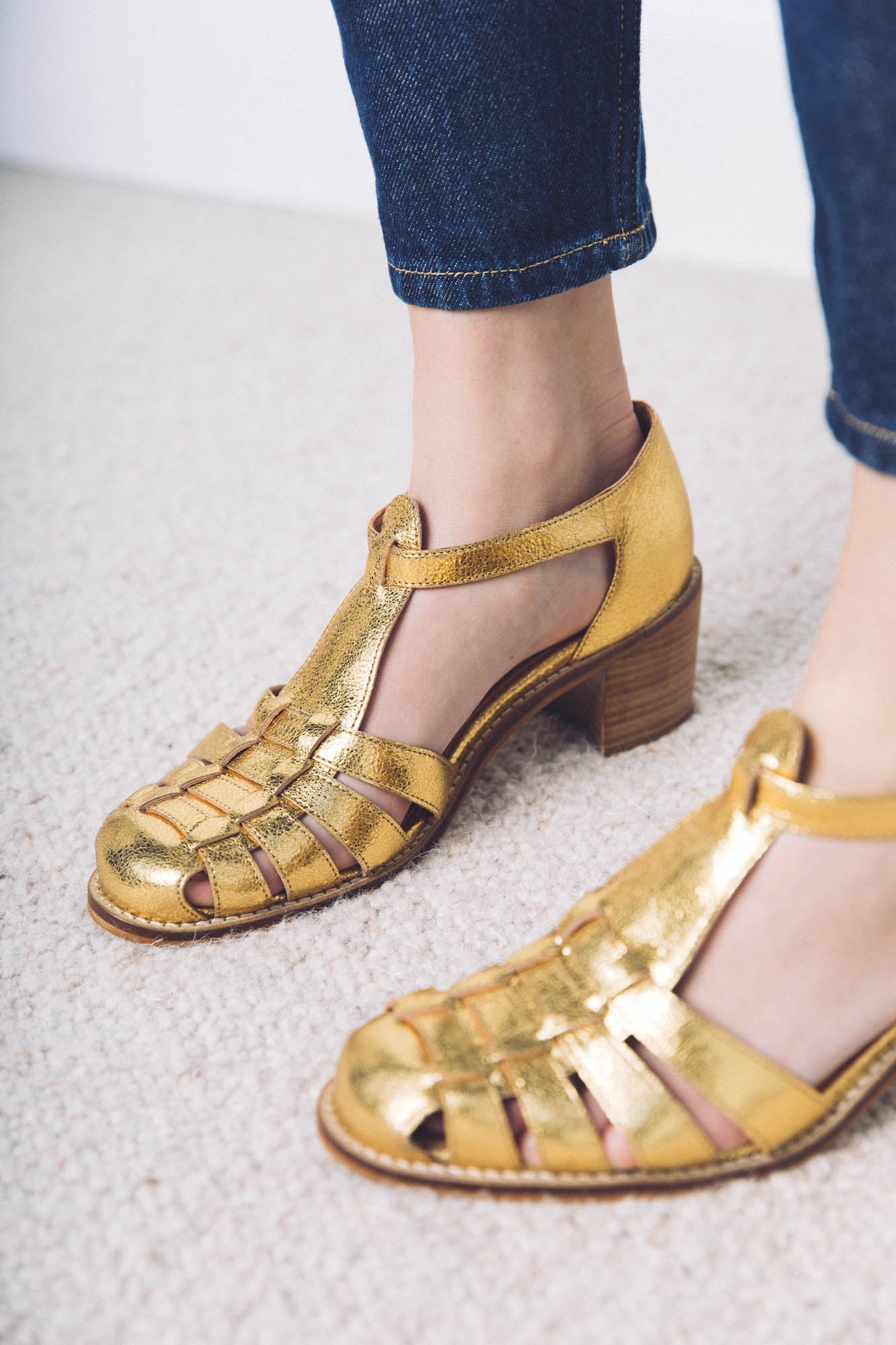 Sandals Albane gold
