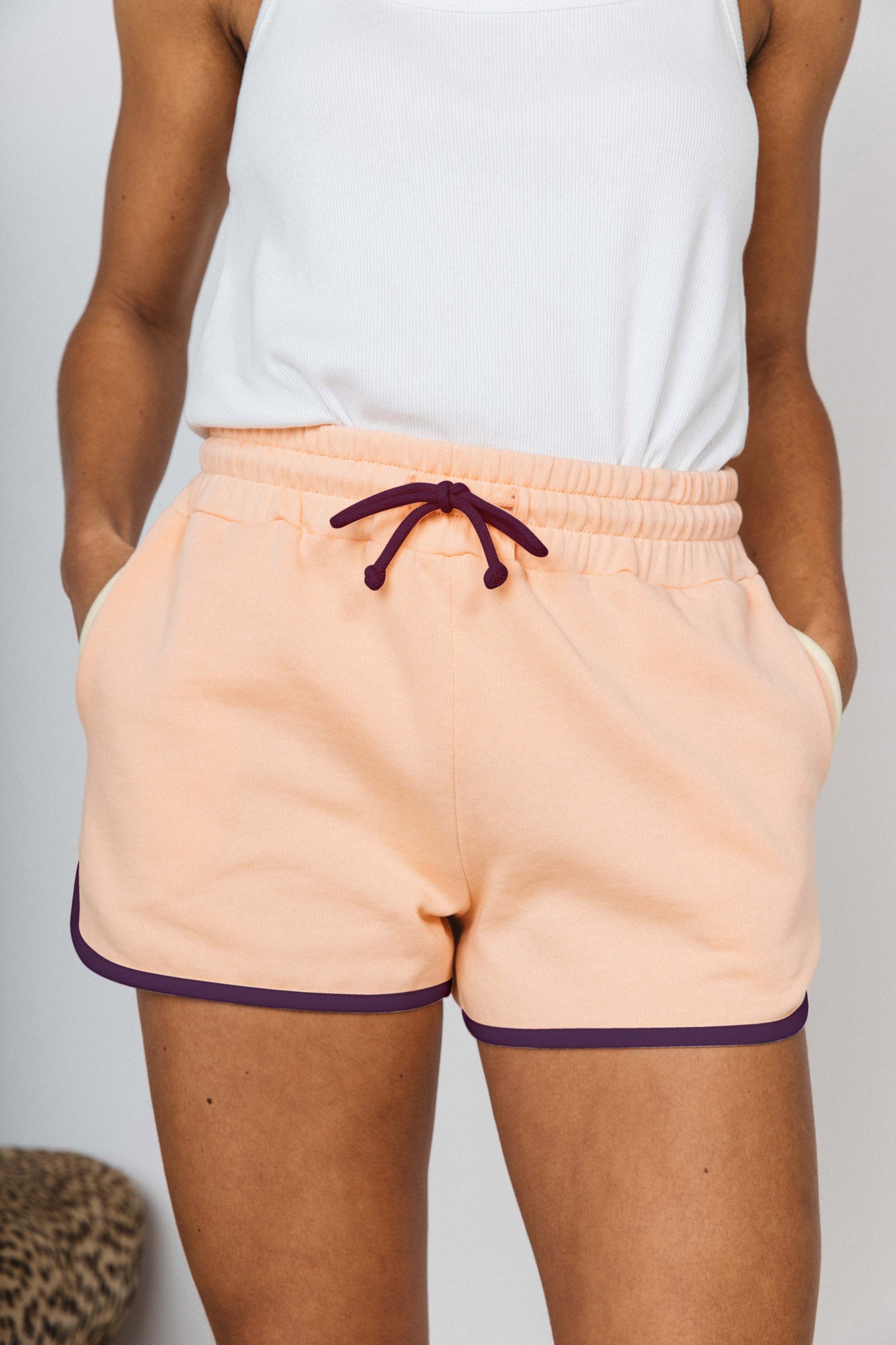 Idyllique shorts in apricot organic cotton