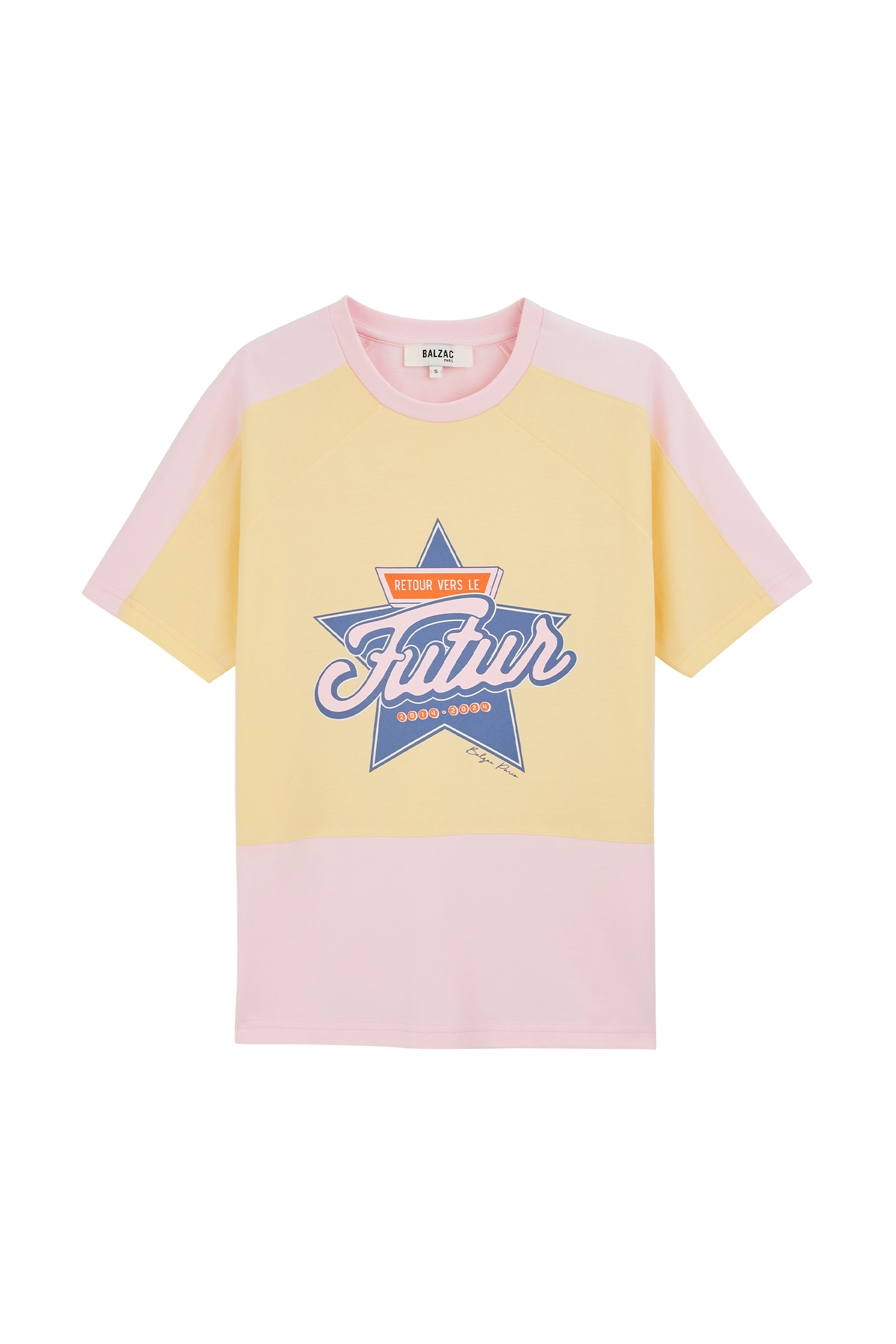 Boby Back to the Future pink and yellow t-shirt