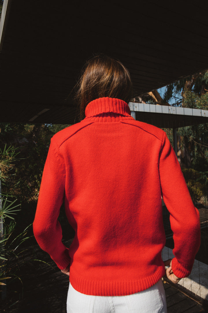 Red Dalia sweater