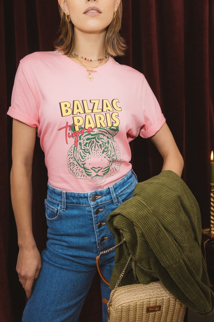 Bree pink tiger t-shirt
