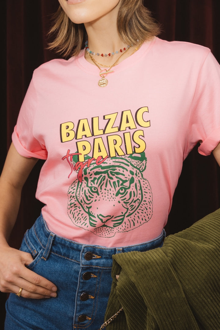 Bree pink tiger t-shirt