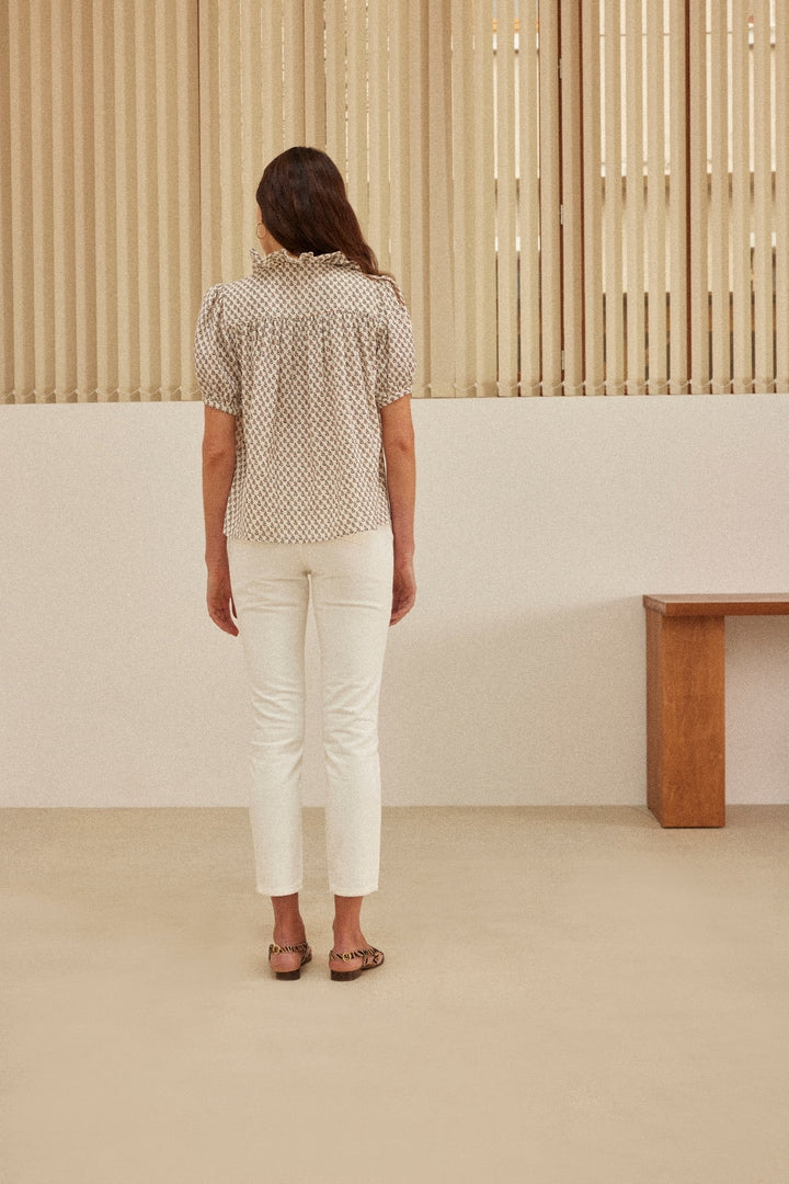 Jeans Mattis white perle