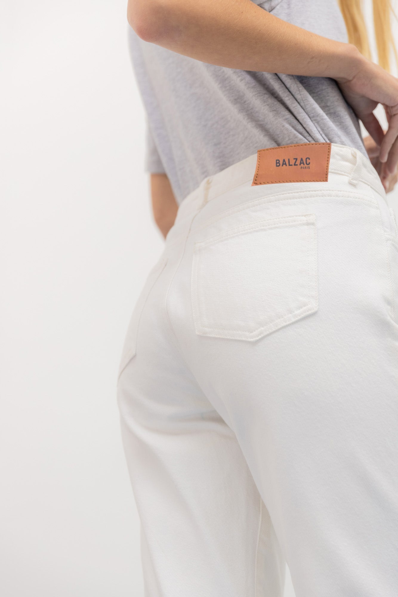 Jeans Mattis white perle