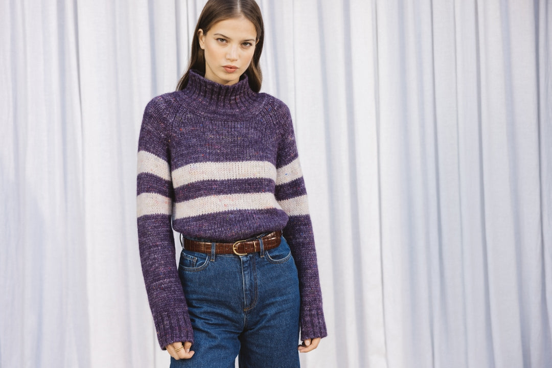 purple legato sweater