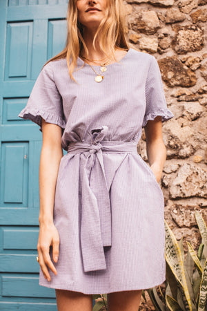 Robe Milarose vichy marine