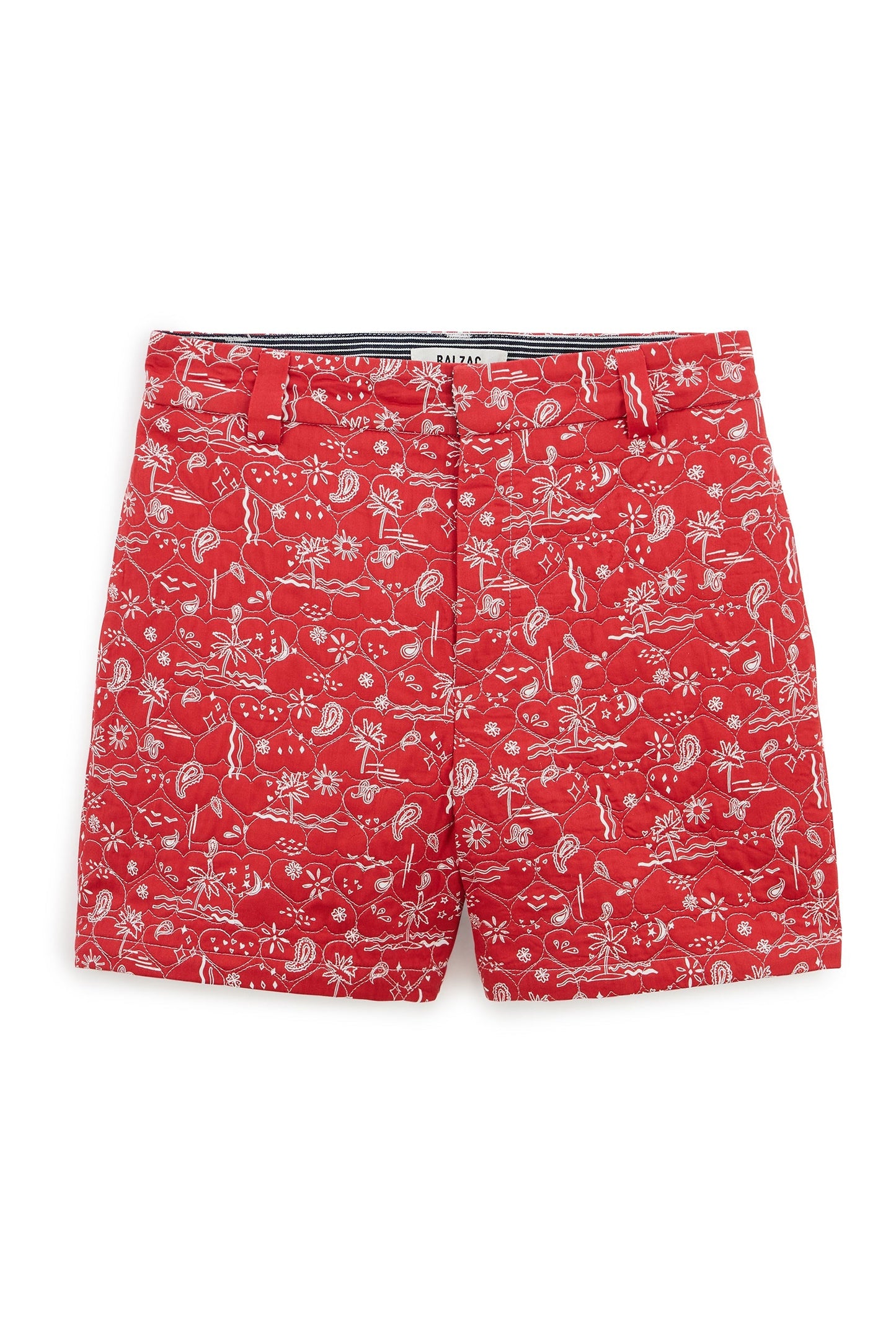 Racine shorts with summer bandana print