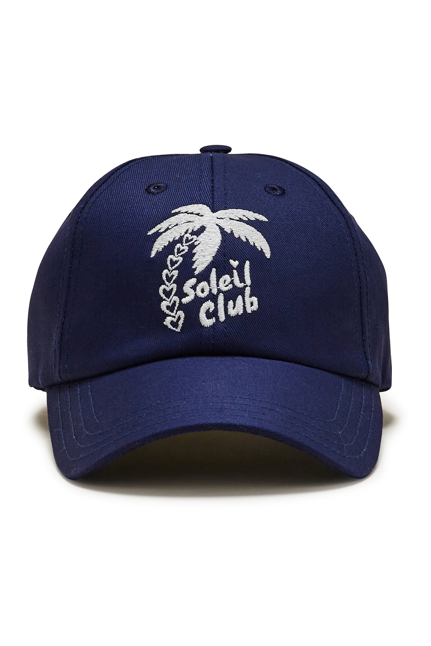 Casquette Soleil Club écru et bleu