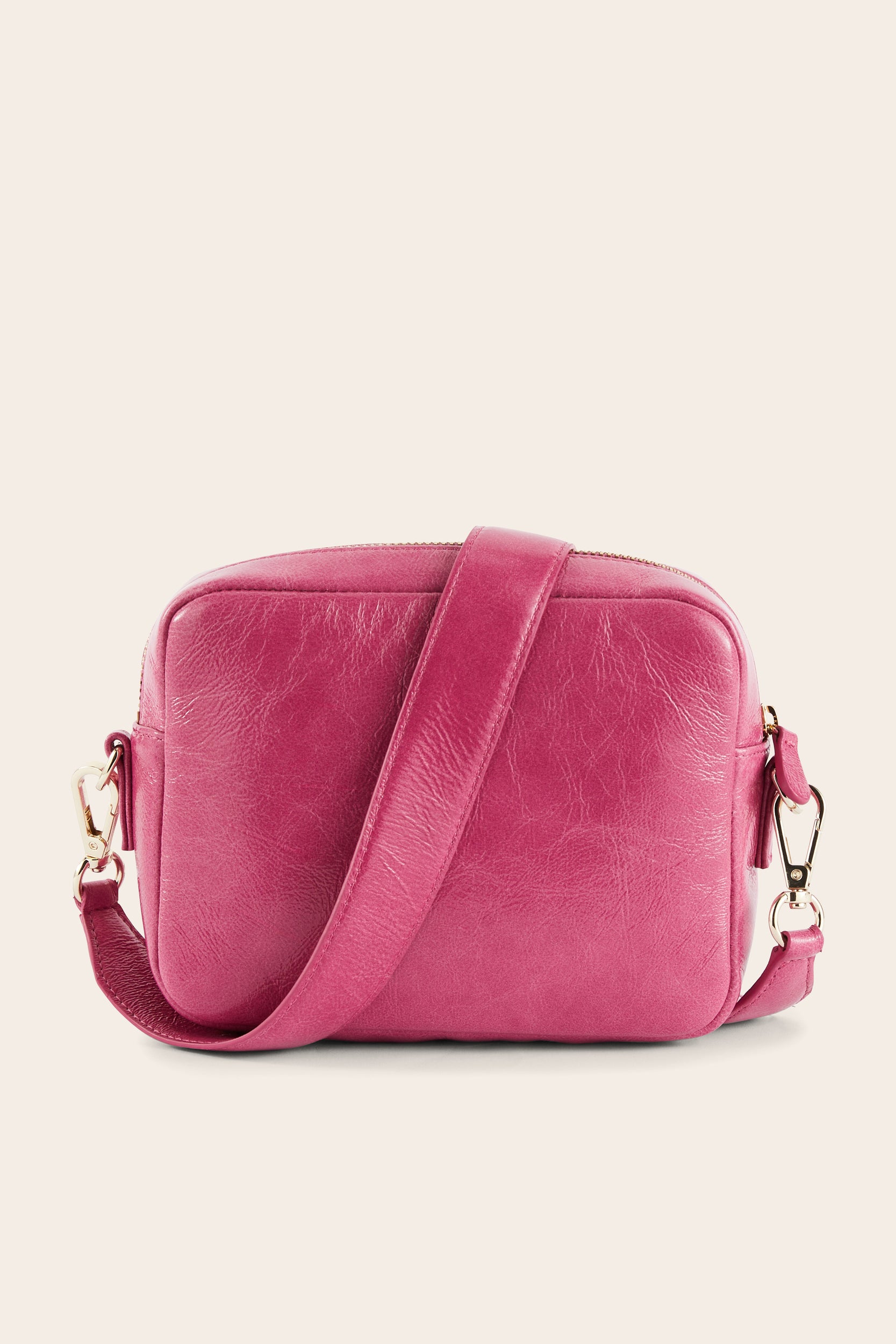 Bag Césarée Hello Kitty patent crinkled pink