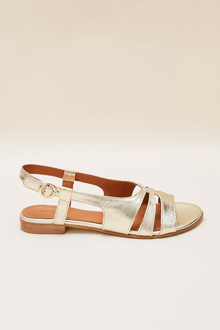 Aria Light Gold Sandals — Shoes by Alexandria Brandao