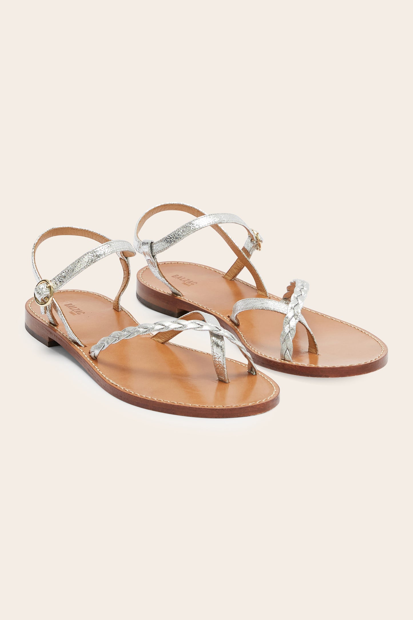 Silver Palmira sandals