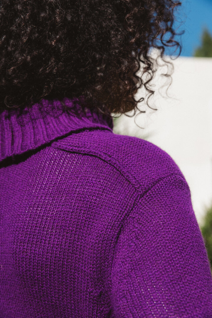Purple Dalia sweater