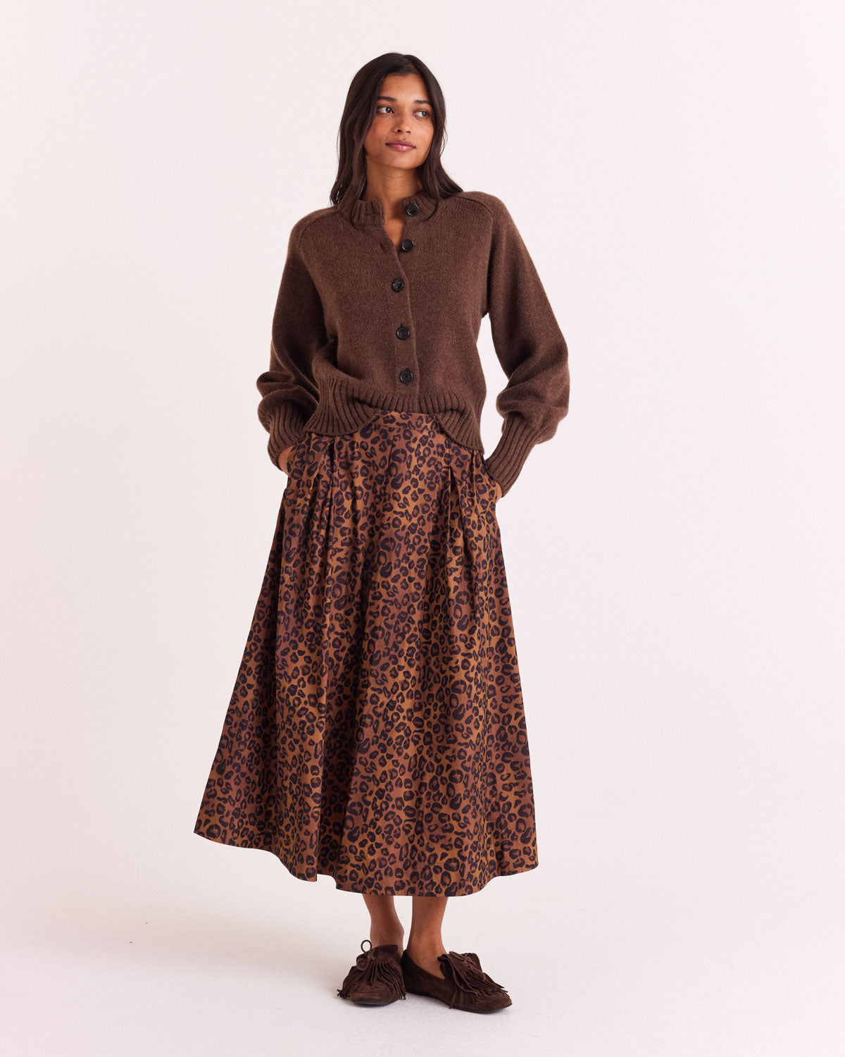 Cardigan Hilda brown