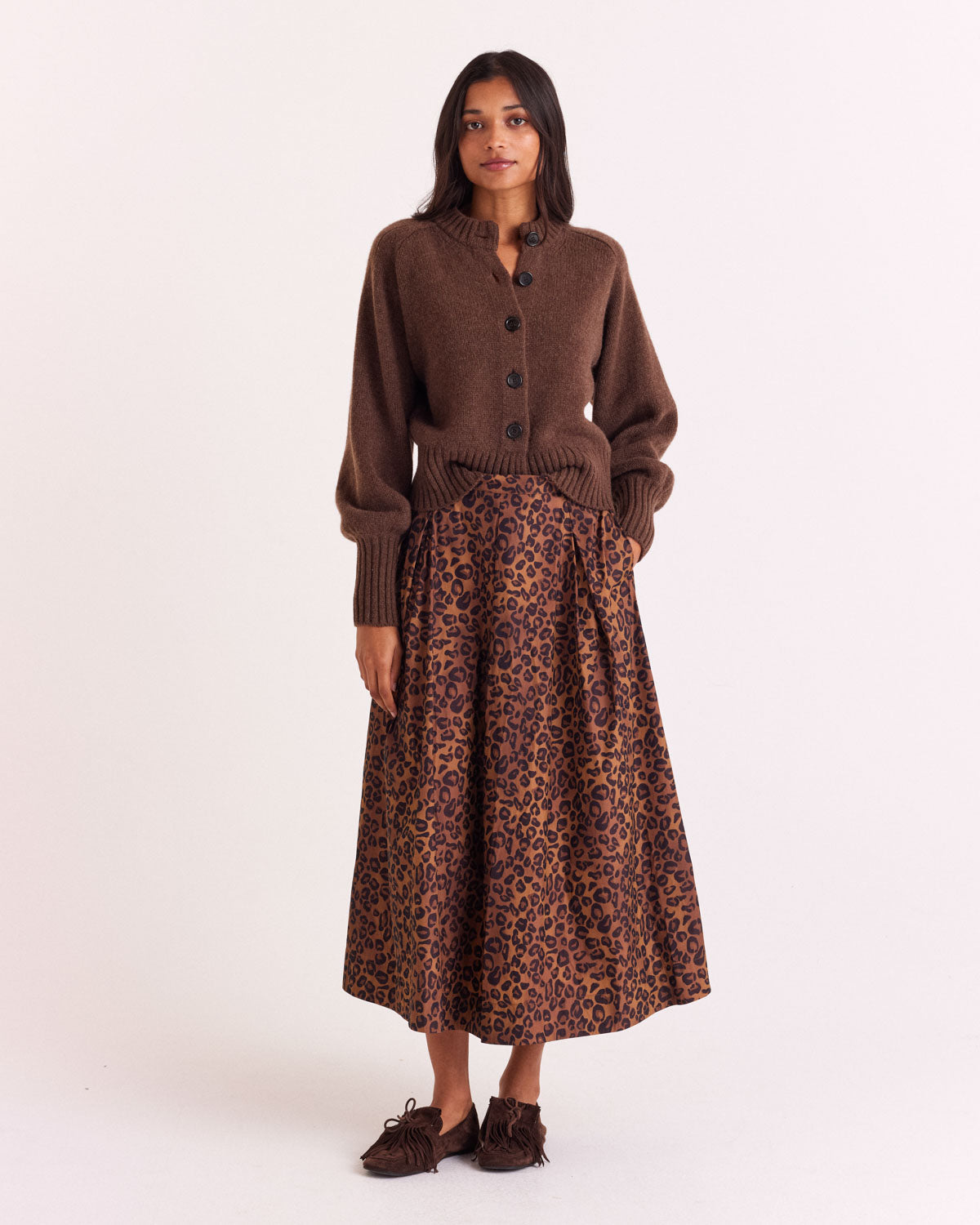 Cardigan Hilda brown