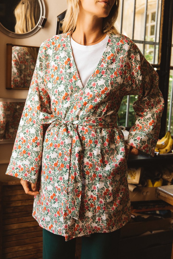 Kimono Éveil imprimé merveilles