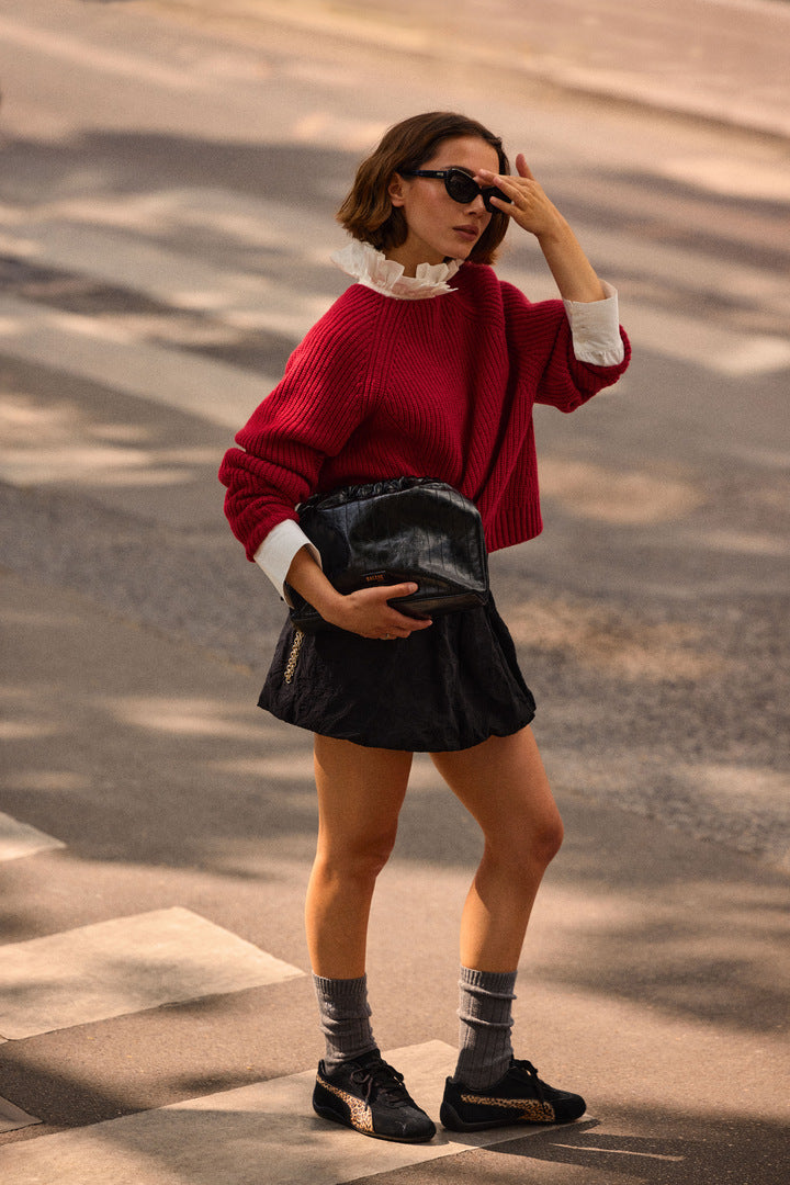 Black and leopard Speedcat sneakers - Puma X Courir X Balzac Paris