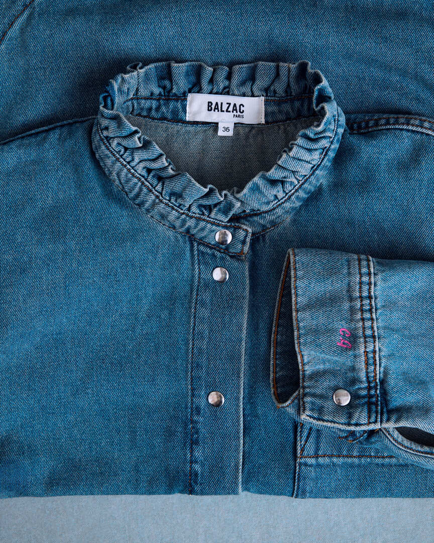 Shirt Salomé blue vintage