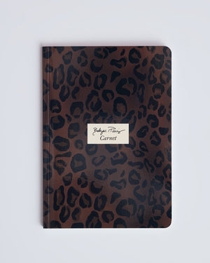 Carnet A5 léopard fauve