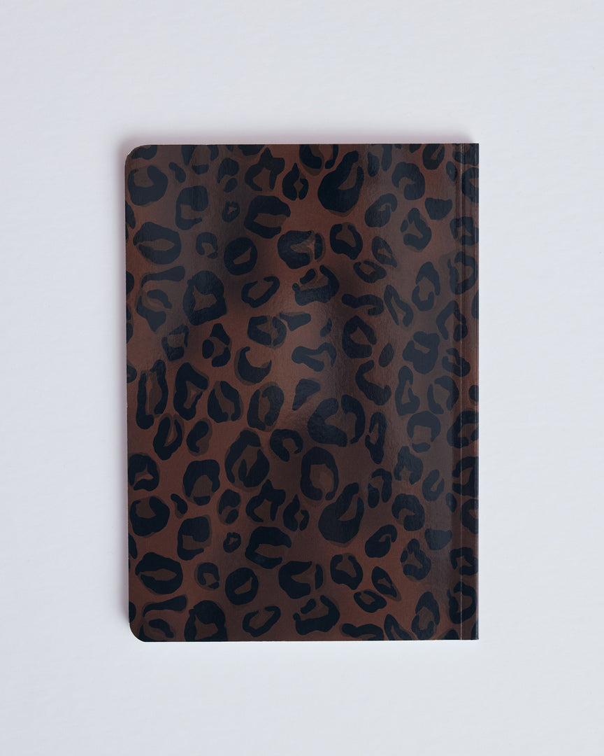 Carnet A5 léopard fauve