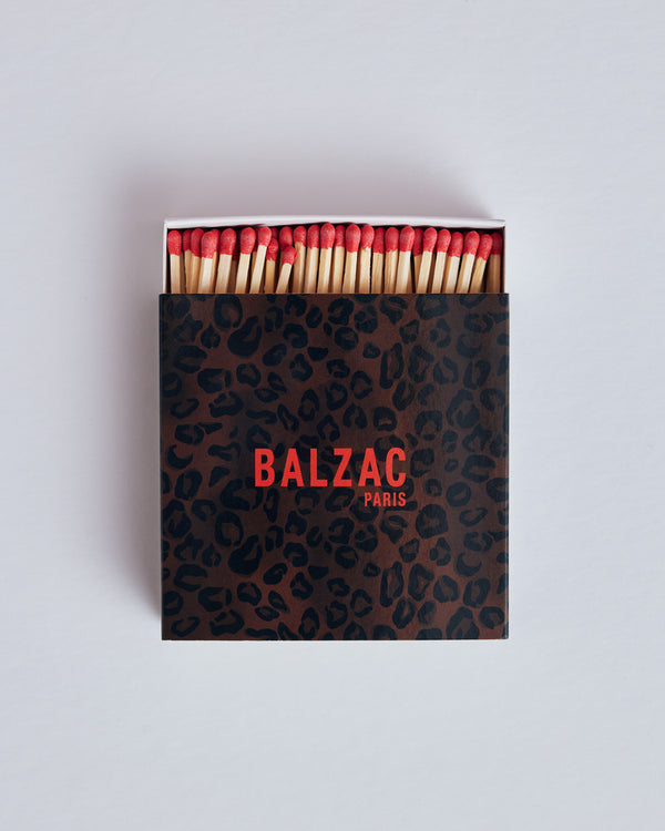 Boîte d'allumettes motif léopard