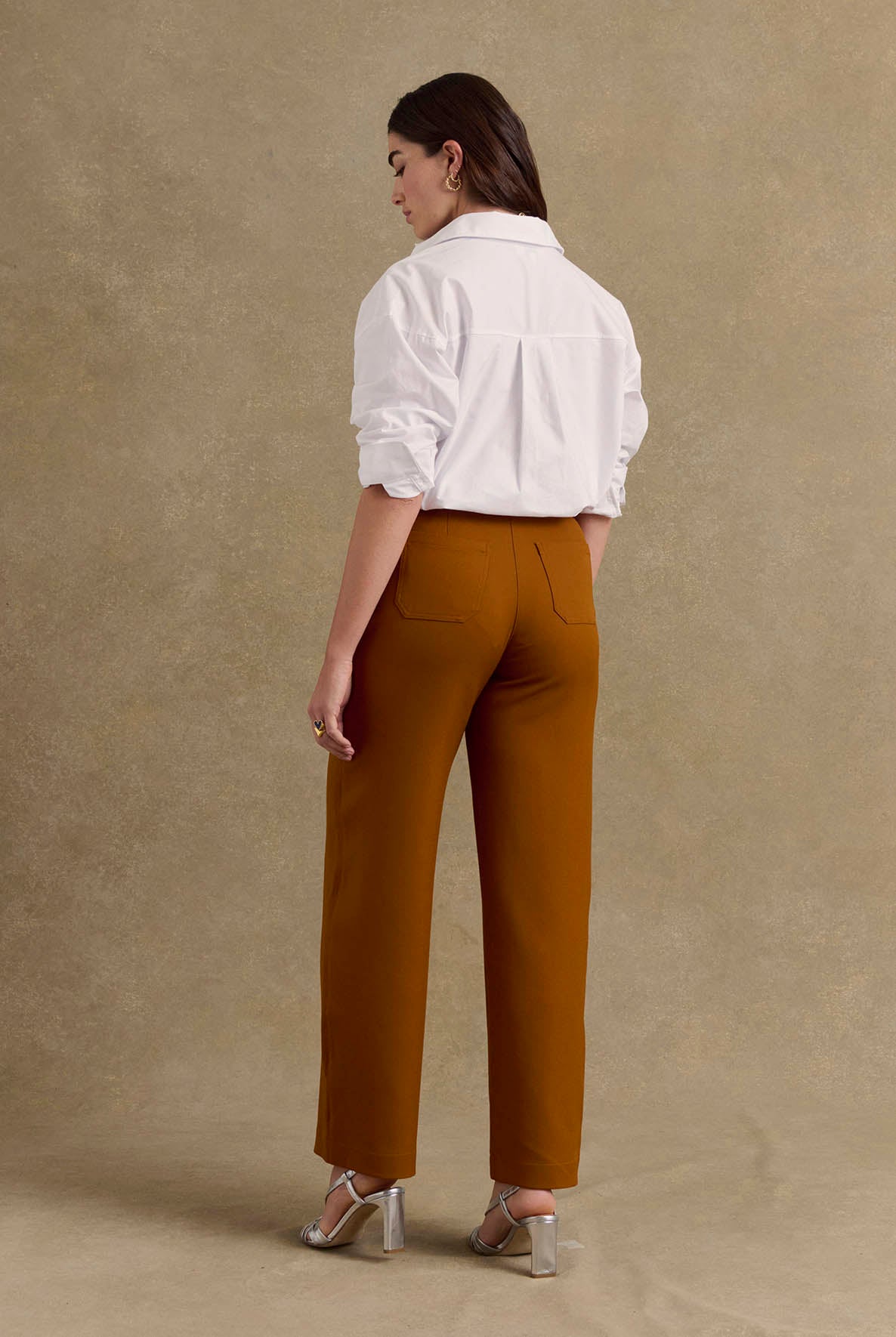 Forte Forte - Wool Crepe Suit Trousers - Terracotta | Smallable